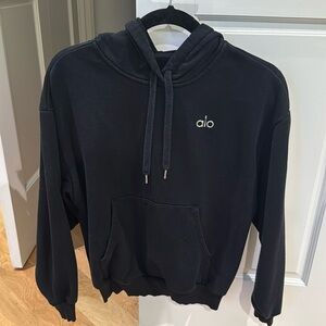 alo hoodie black size xxs